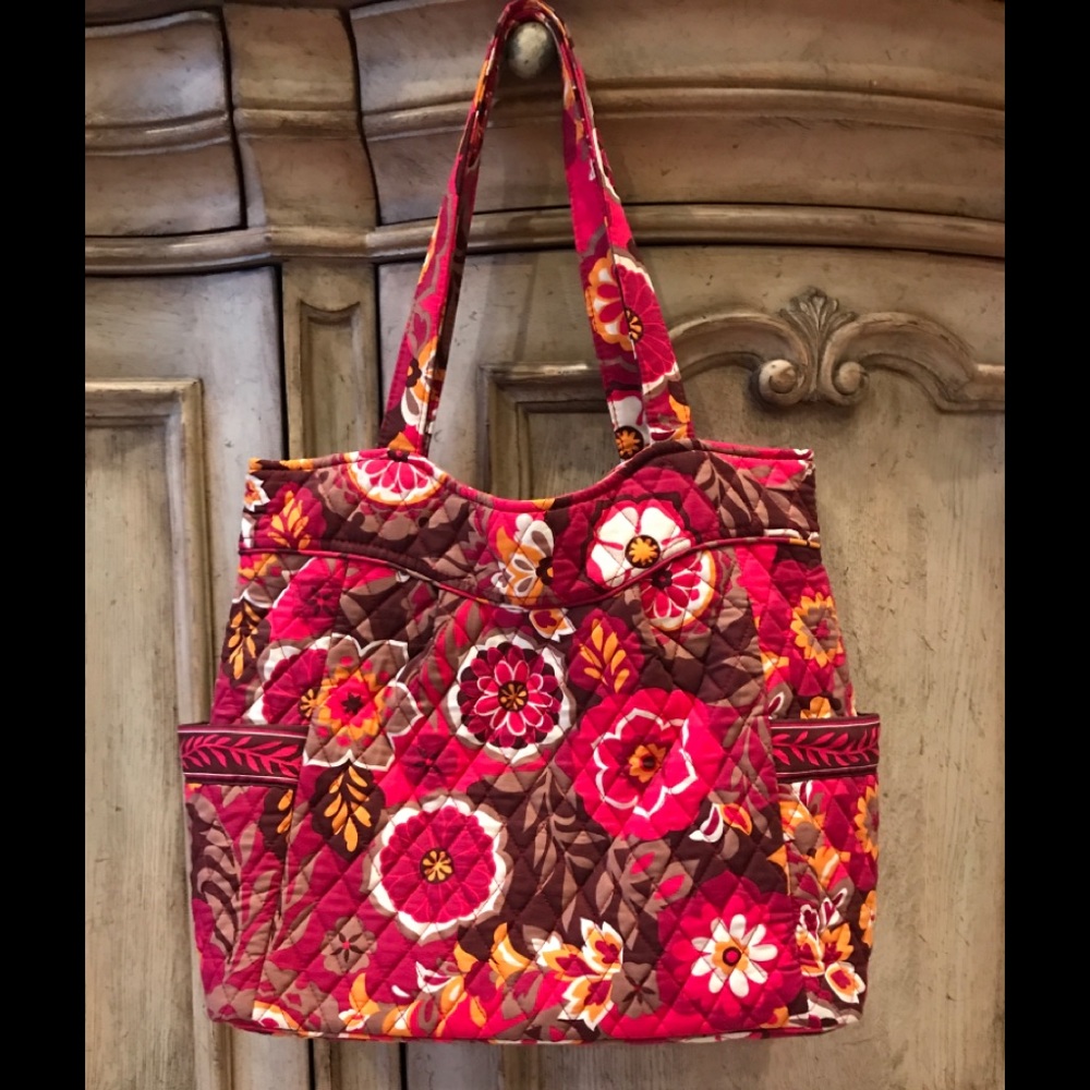Vera Bradley Pleated Tote in Carnaby *RETIRED*